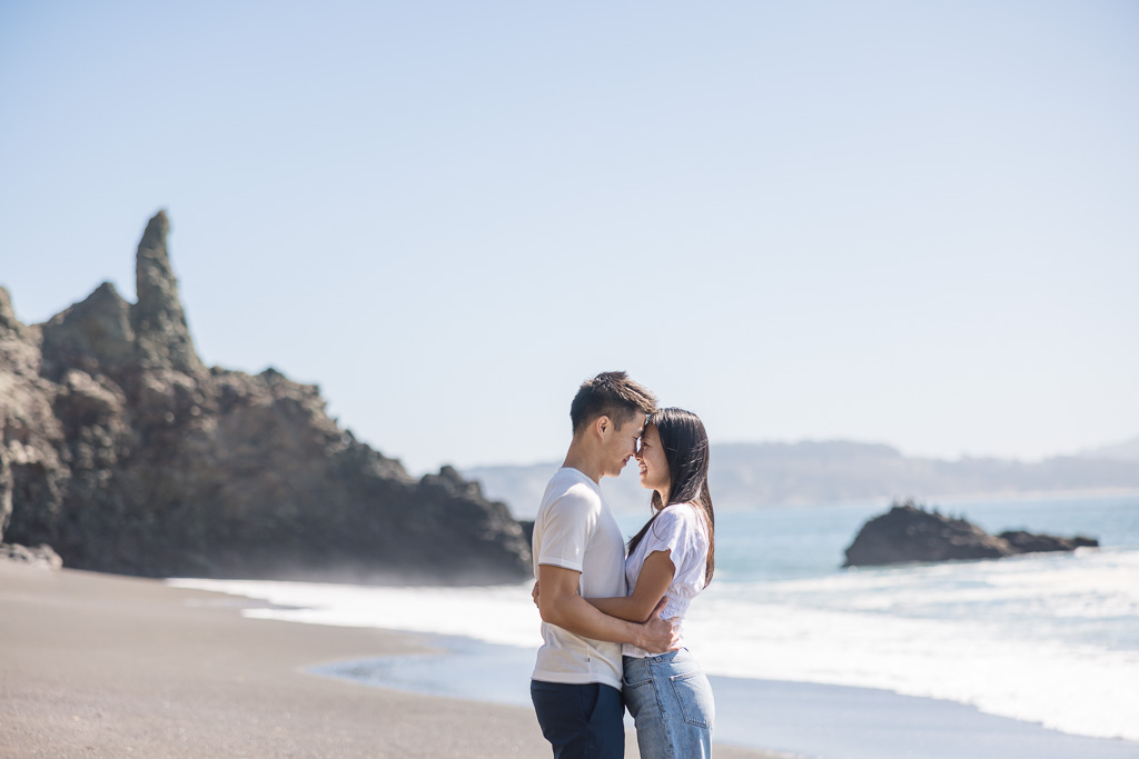 beach engagement pics