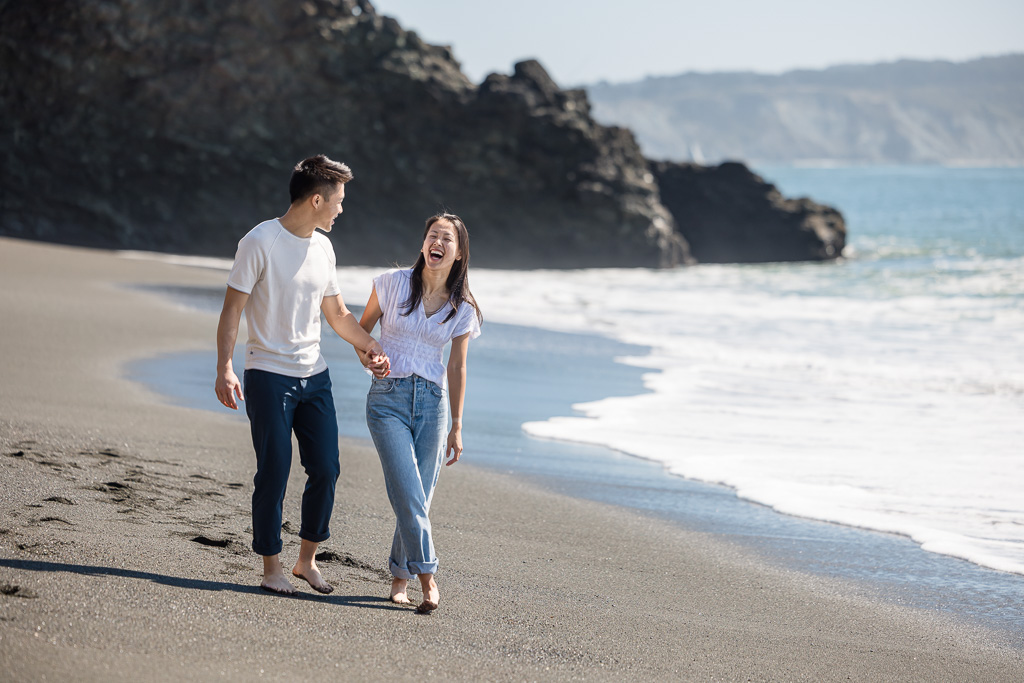 engagement photos on the beach