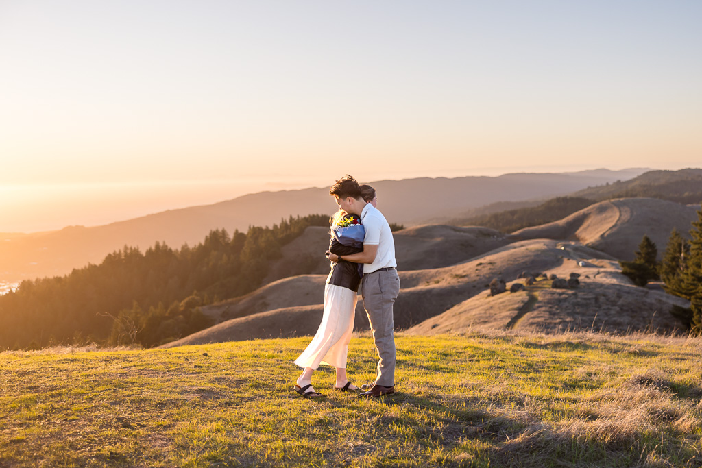 a hug on the hills of Mt Tam
