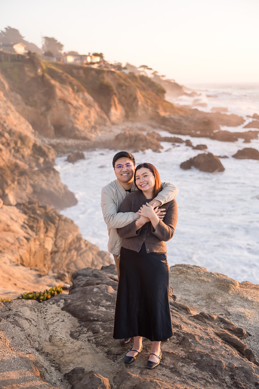 engagement photos by the ocean