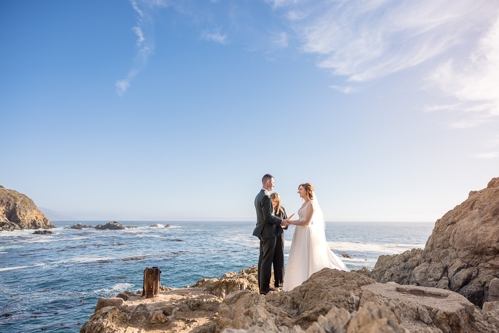 Big Sur Partington Cove intimate wedding elopement on coastal cliffs