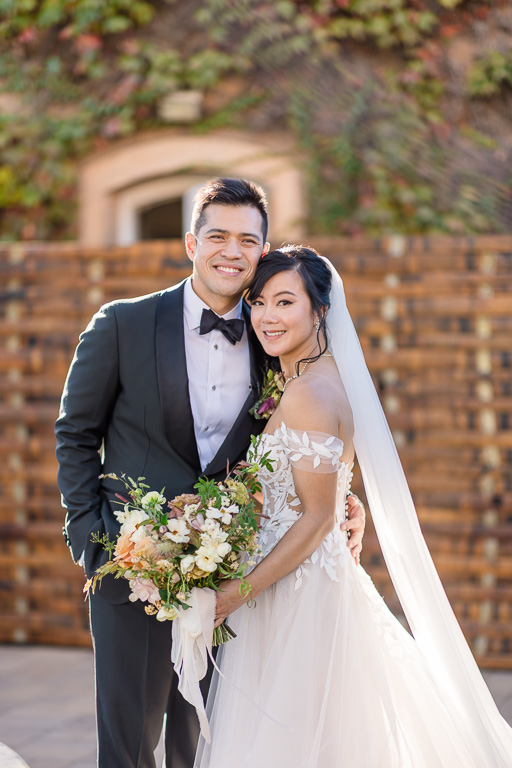 Viansa Sonoma wedding portrait