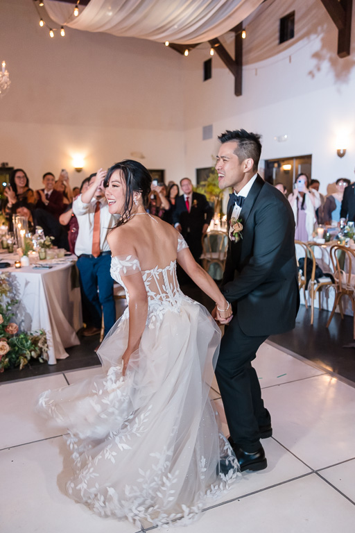 grand entrance of the couple