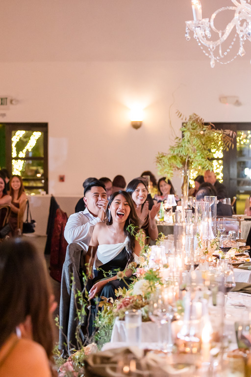 guests enjoying toasts