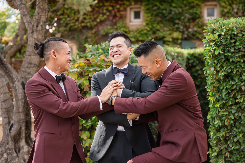 a fun moment between the boys