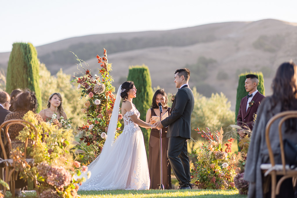 wedding ceremony at Viansa Sonoma