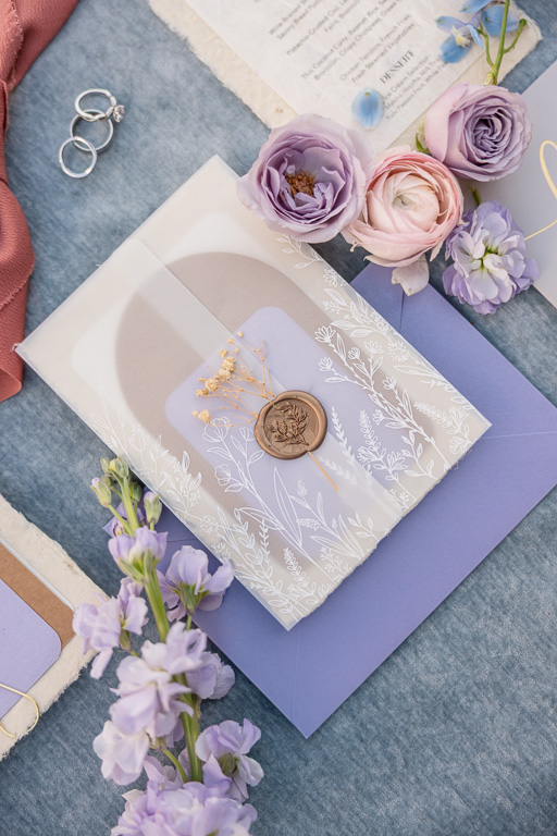 classy muted wedding invitation suite