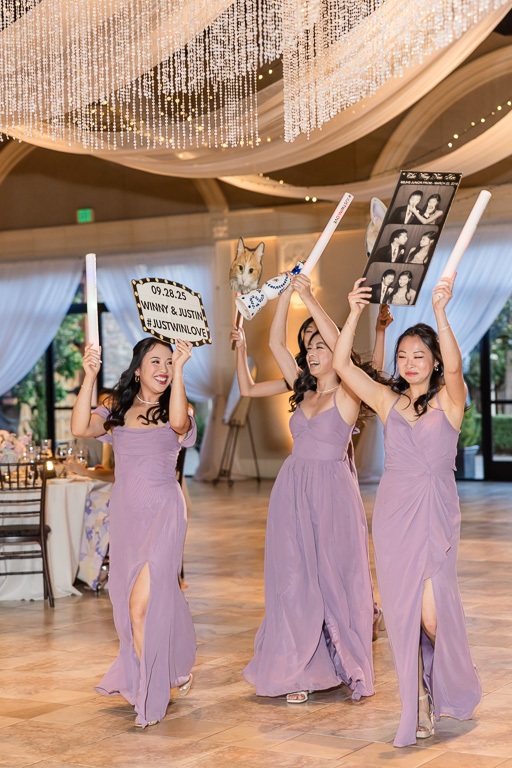 bridesmaids reception entrance