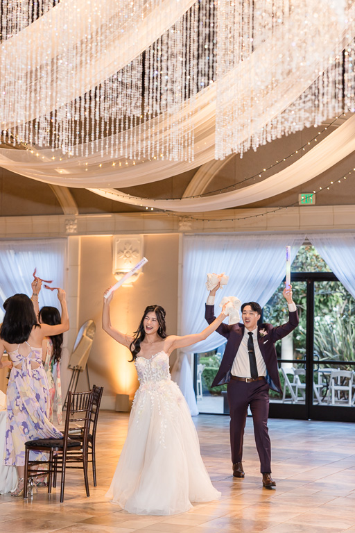 bride and groom grand entrance