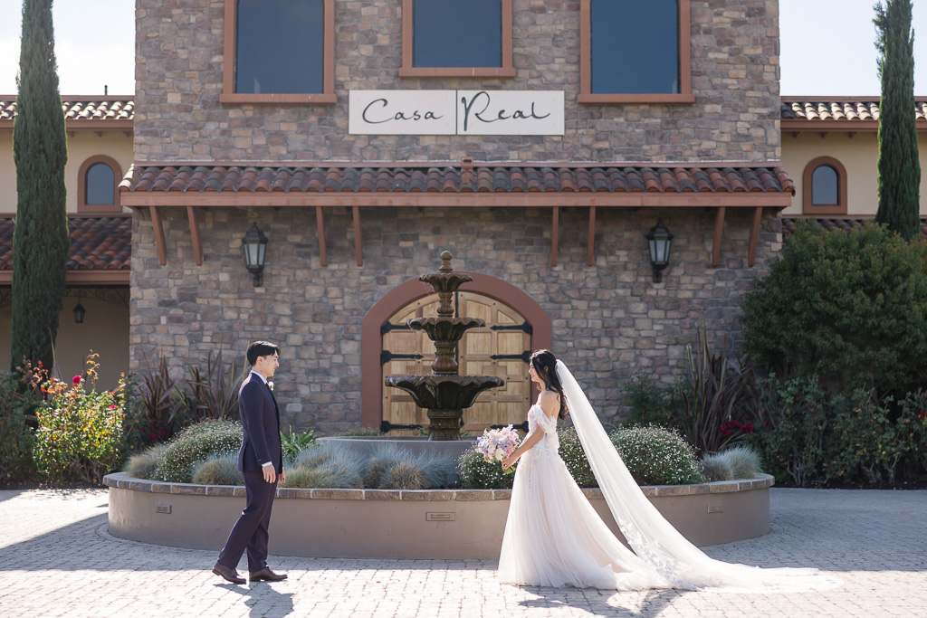 Bride and groom at Casa Real at Ruby Hill wedding venue