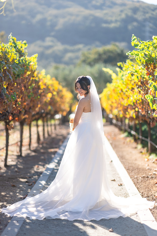 bridal solo at MOHI Ranch in the vineyards