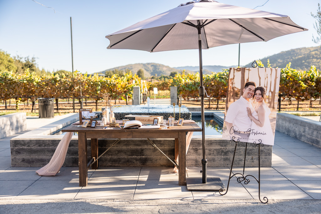 MOHI Ranch welcome sign-in table