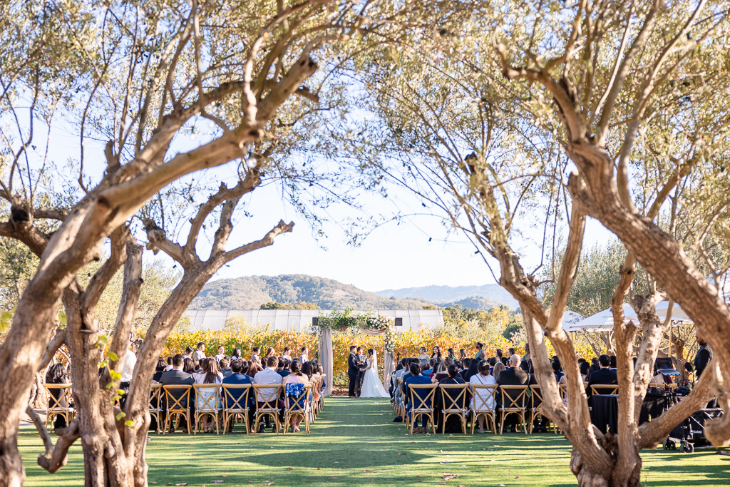 MOHI Ranch wedding ceremony wide angle shot