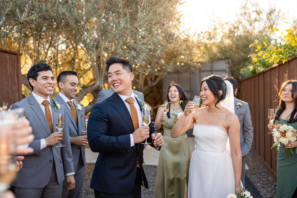 cocktail hour with the couple