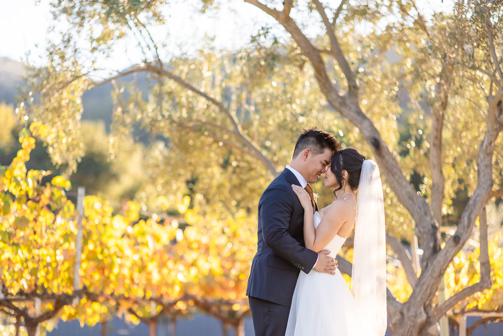 wedding portrait at MOHI Ranch fall wedding colors