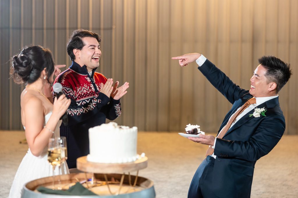 celebrating a birthday at wedding