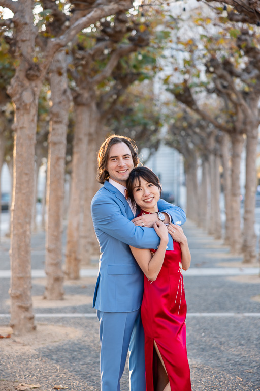 wedding photo at SF City Hall in 旗袍