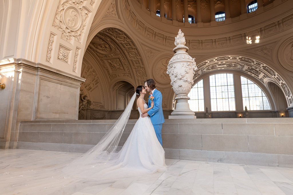 elopement portraits at SF City Hall