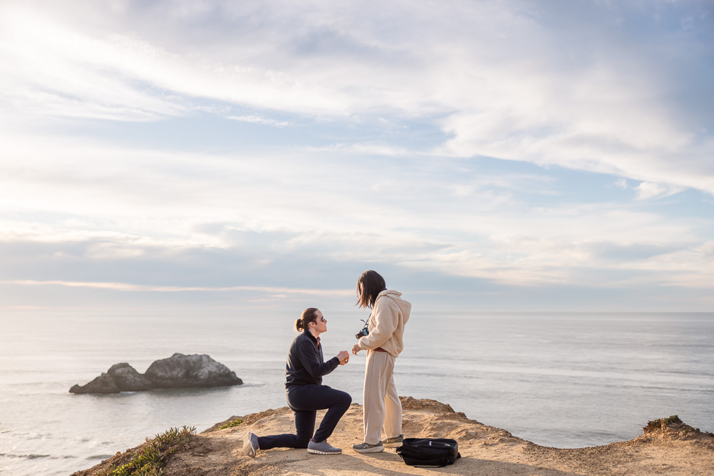 Sutro Baths lookout surprise proposal