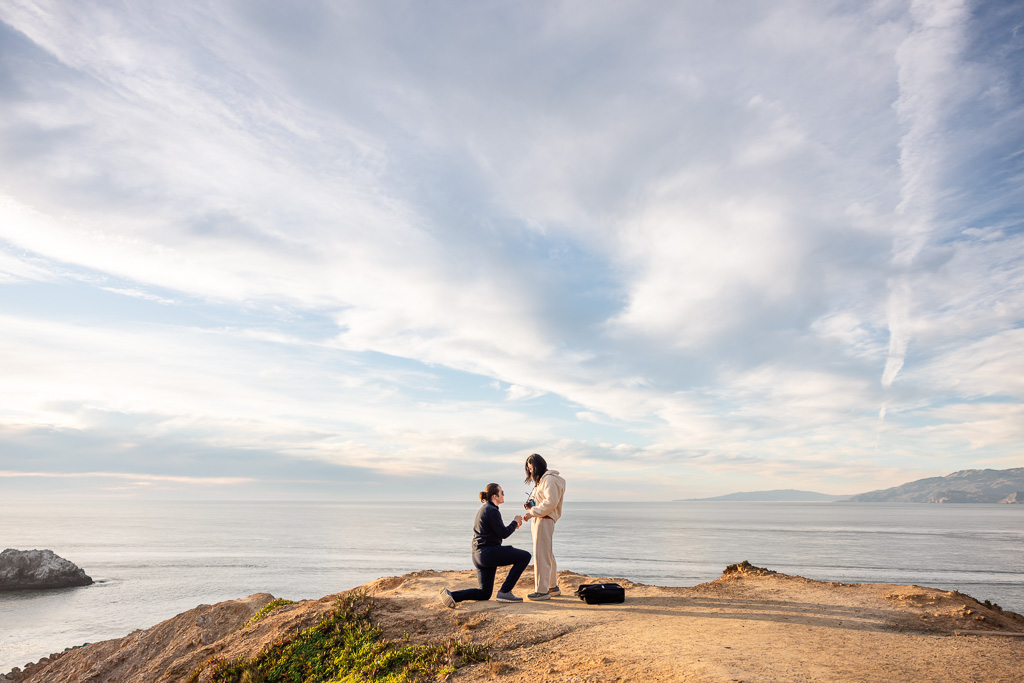 Lands End lookout marriage proposal