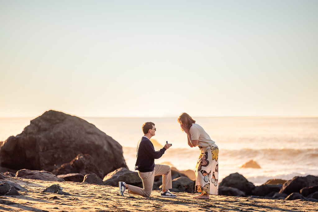 Mile Rock Beach marriage proposal