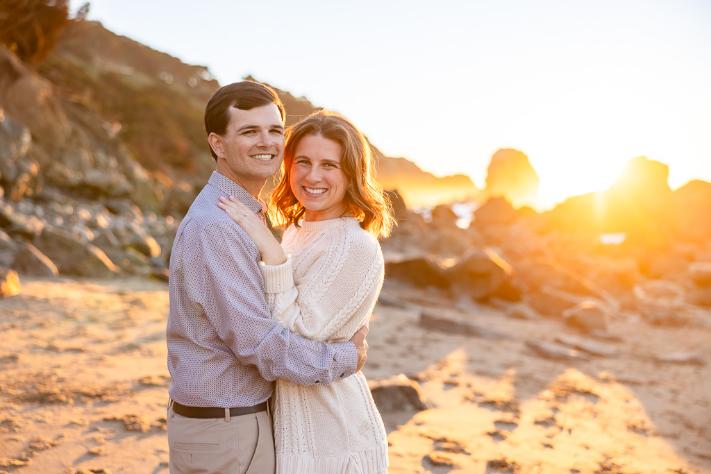 Mile Rock Beach San Francisco engagement photos