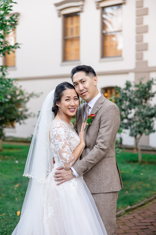 Stanford Mansion wedding portrait