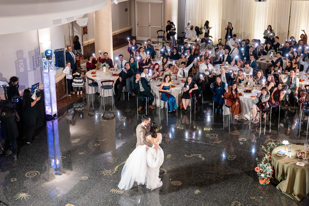 a magical first dance at Tsakopoulos Library Galleria