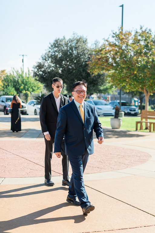 guests arriving at Vietnamese Martyrs Church