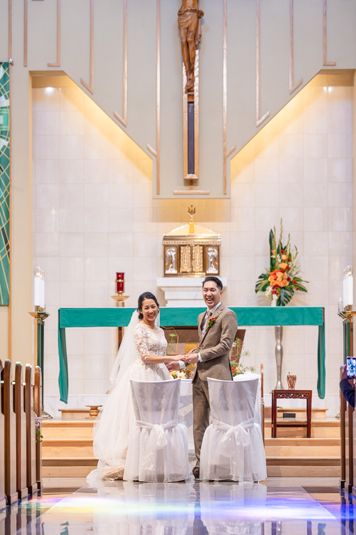 happy moment right after first kiss