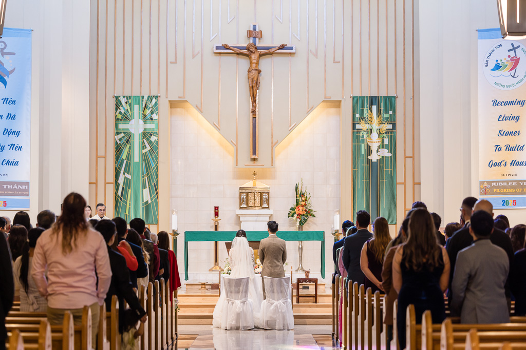Catholic ceremony at Vietnamese Martyrs Church