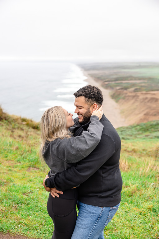 Point Reyes South Beach Overlook engagement photos