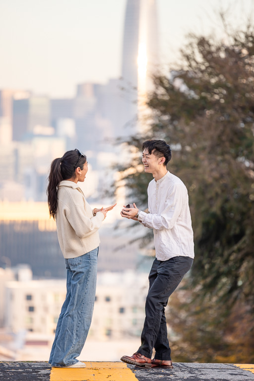 putting on the new ring
