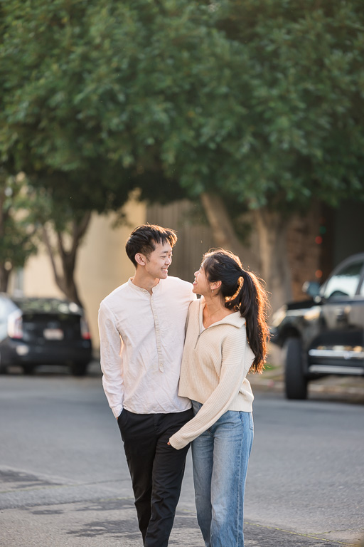 San Francisco street engagement photos