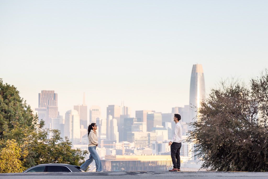 just before proposal at Potrero Hill