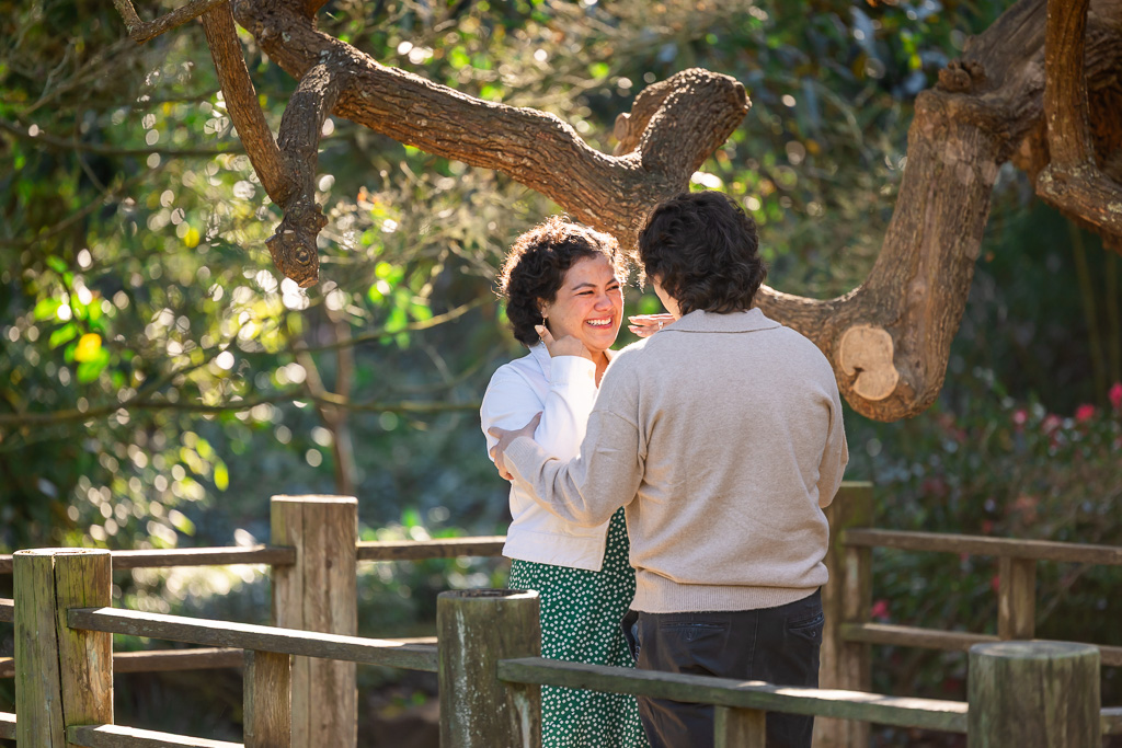 engagement proposal at the Botanical Gardens