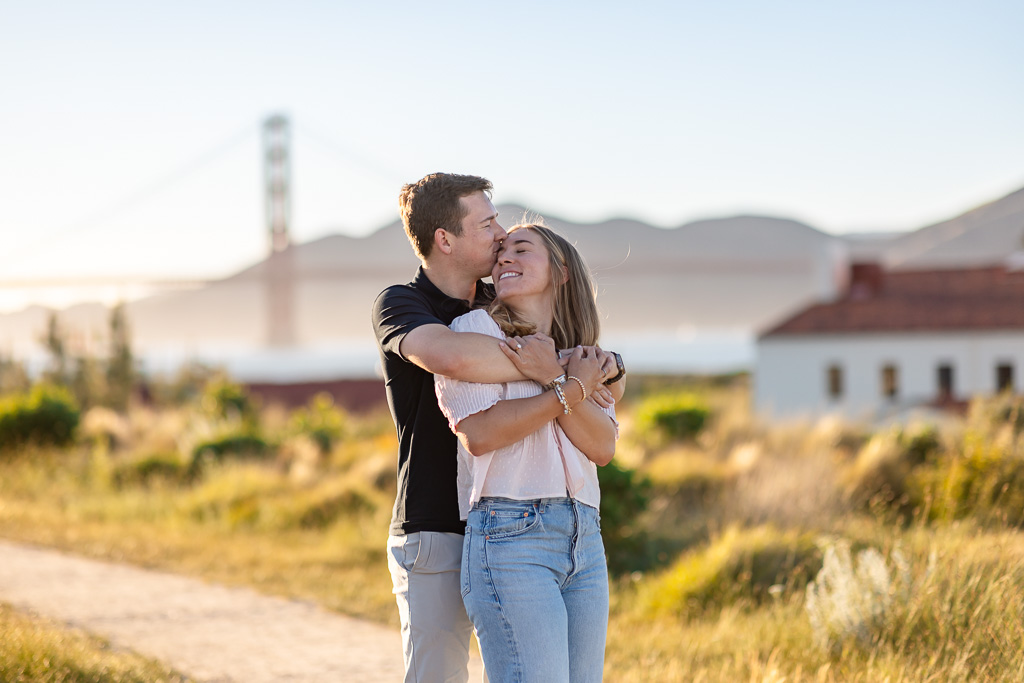 cute engagement photos in the Presidio SF