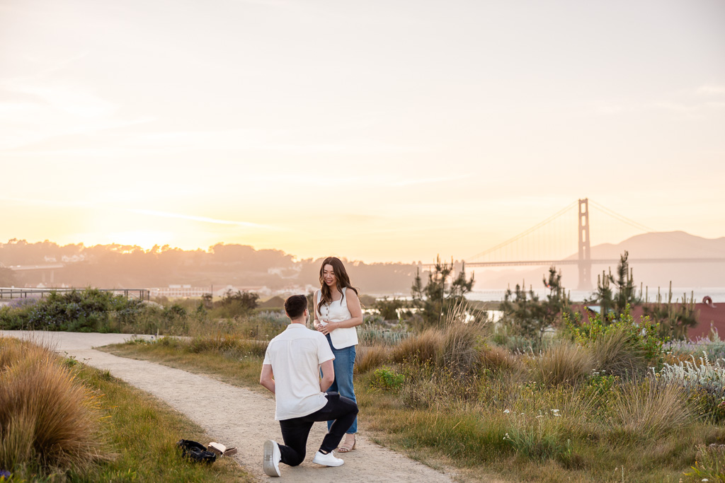 Presidio Golden Gate Bridge view point surprise proposal
