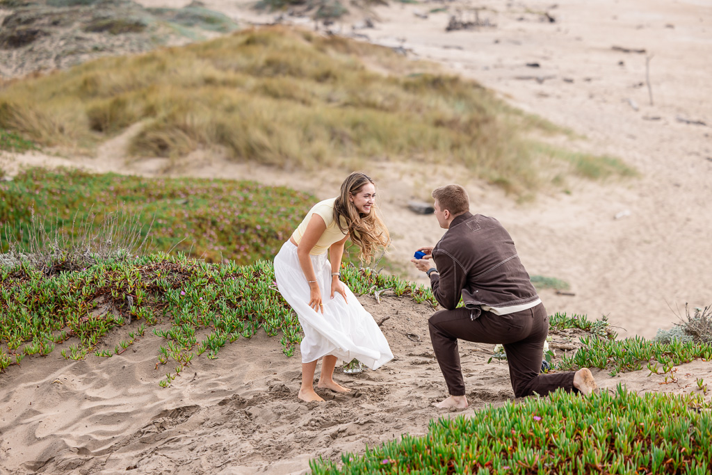 Pescadero Beach surprise proposal