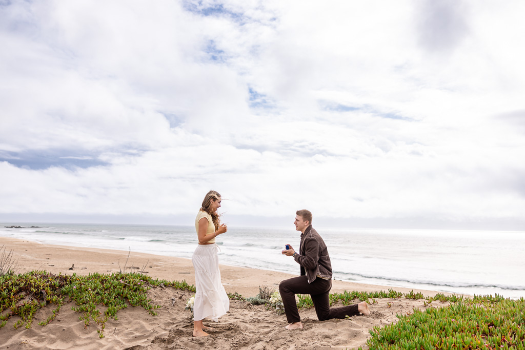 Pescadero Beach North surprise proposal