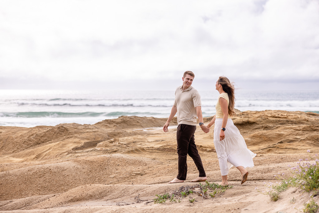 rocky dunescape engagement photos