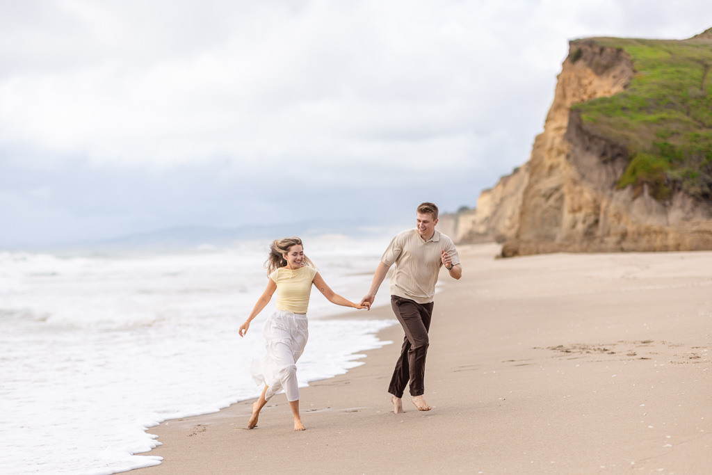 jumping away from the incoming tide