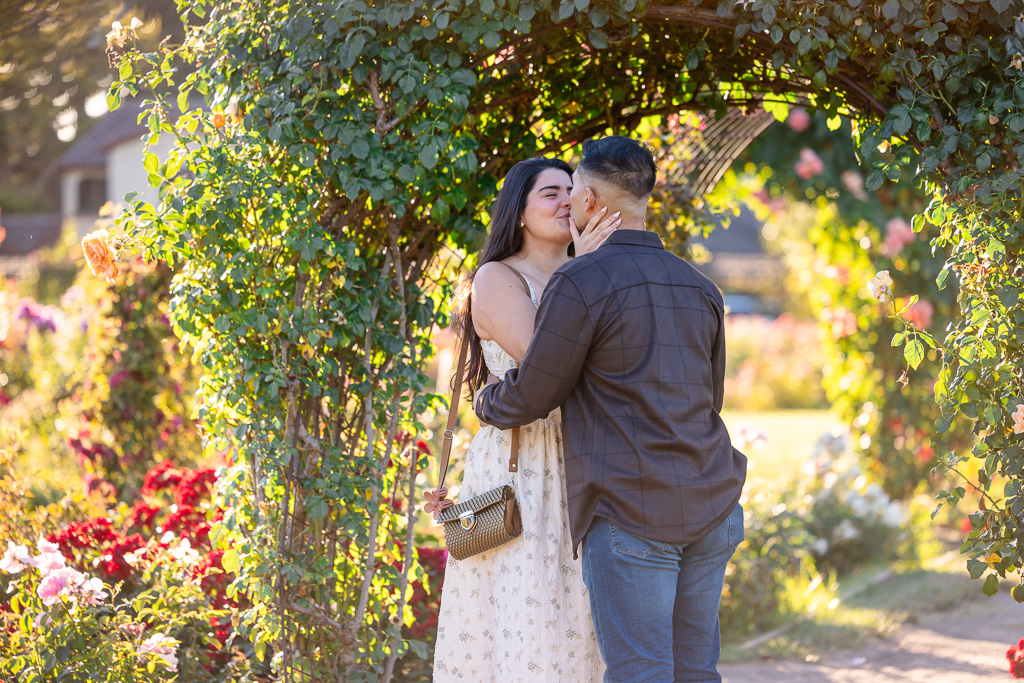 a kiss after the proposal
