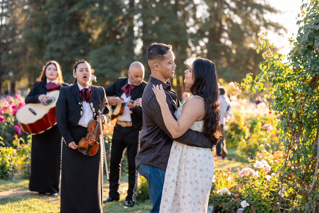 dancing in front of a mariachi band