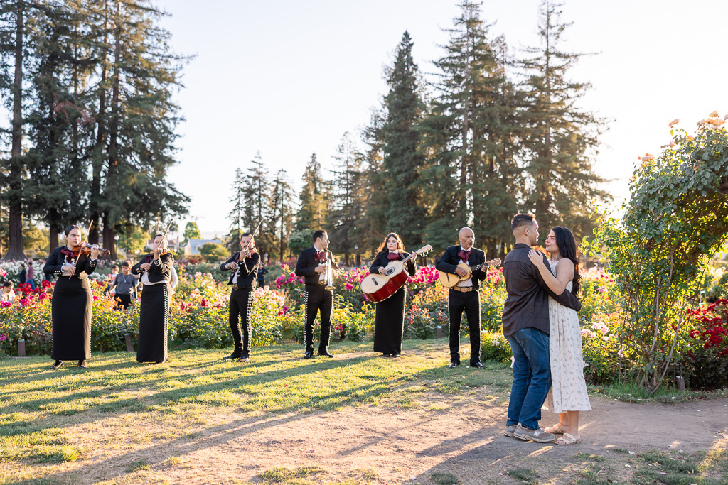 mariachi band at the San Jose Municipal Rose Garden