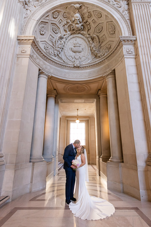 photo of elopement in SF City Hall
