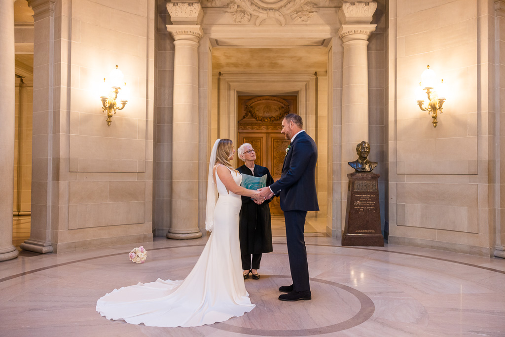 SF City Hall civil ceremony at the rotunda