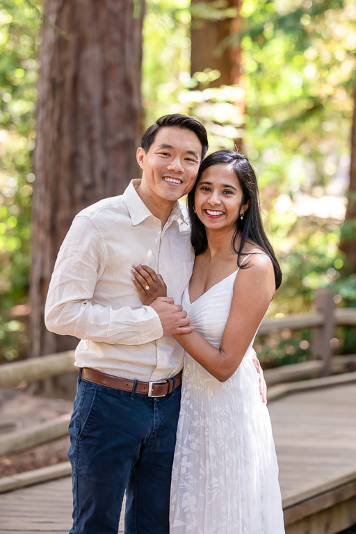 couple in the redwoods