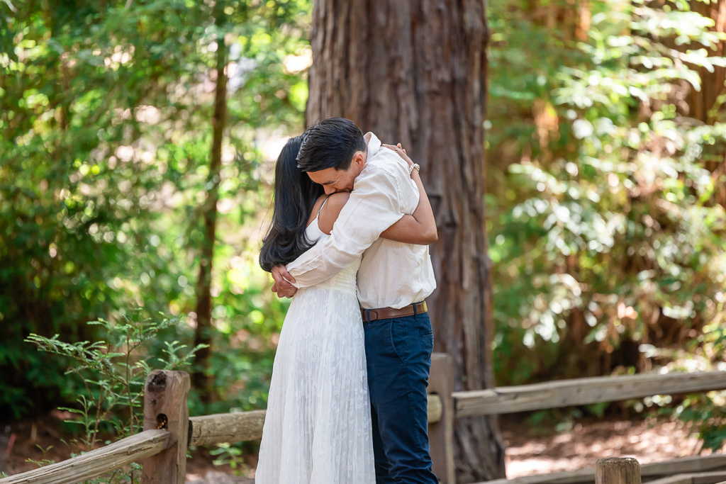 proposal moment in the redwoods