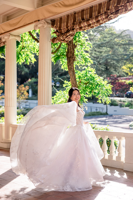 bridal solo at Villa Montalvo